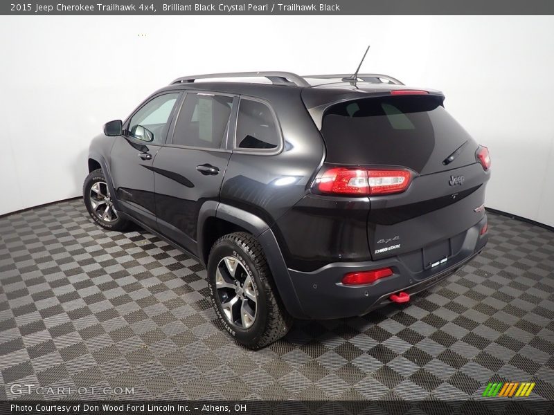 Brilliant Black Crystal Pearl / Trailhawk Black 2015 Jeep Cherokee Trailhawk 4x4