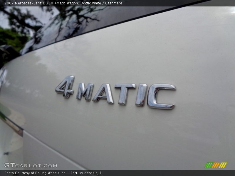 Arctic White / Cashmere 2007 Mercedes-Benz E 350 4Matic Wagon