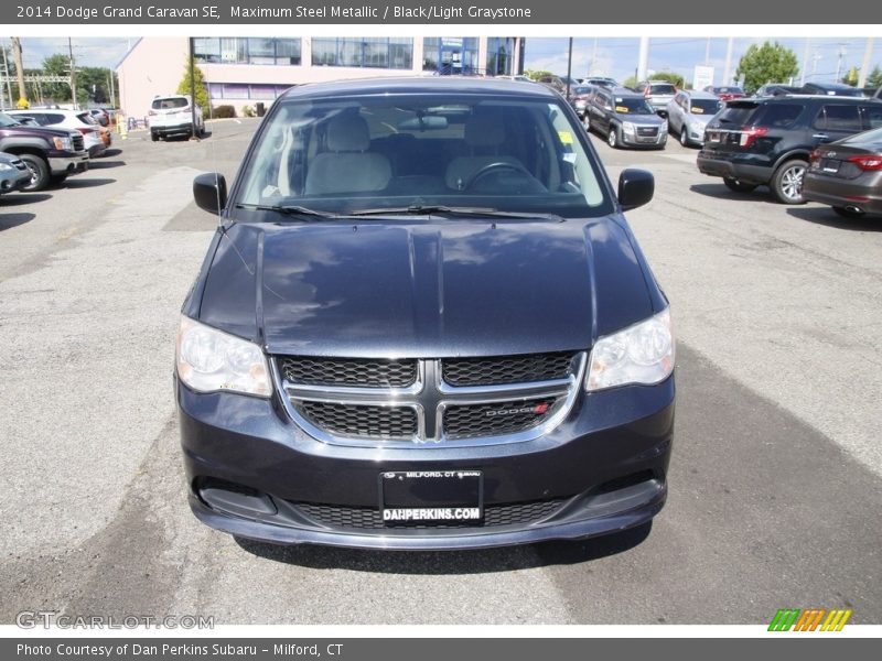 Maximum Steel Metallic / Black/Light Graystone 2014 Dodge Grand Caravan SE