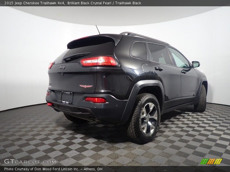 Brilliant Black Crystal Pearl / Trailhawk Black 2015 Jeep Cherokee Trailhawk 4x4