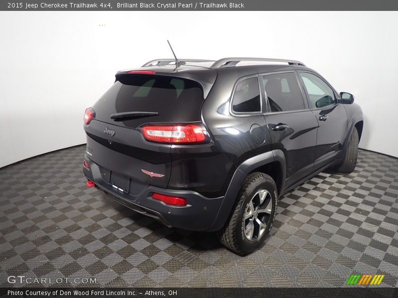 Brilliant Black Crystal Pearl / Trailhawk Black 2015 Jeep Cherokee Trailhawk 4x4