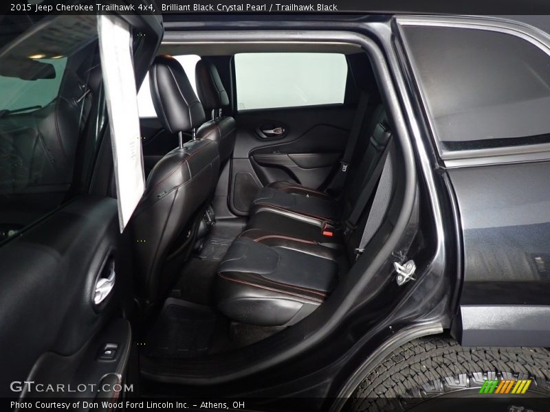 Brilliant Black Crystal Pearl / Trailhawk Black 2015 Jeep Cherokee Trailhawk 4x4