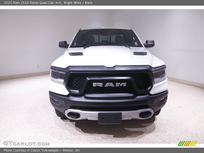 Bright White / Black 2020 Ram 1500 Rebel Quad Cab 4x4