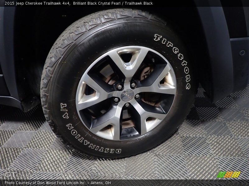 Brilliant Black Crystal Pearl / Trailhawk Black 2015 Jeep Cherokee Trailhawk 4x4