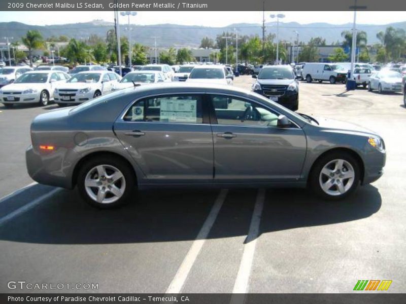 Golden Pewter Metallic / Titanium 2009 Chevrolet Malibu LS Sedan