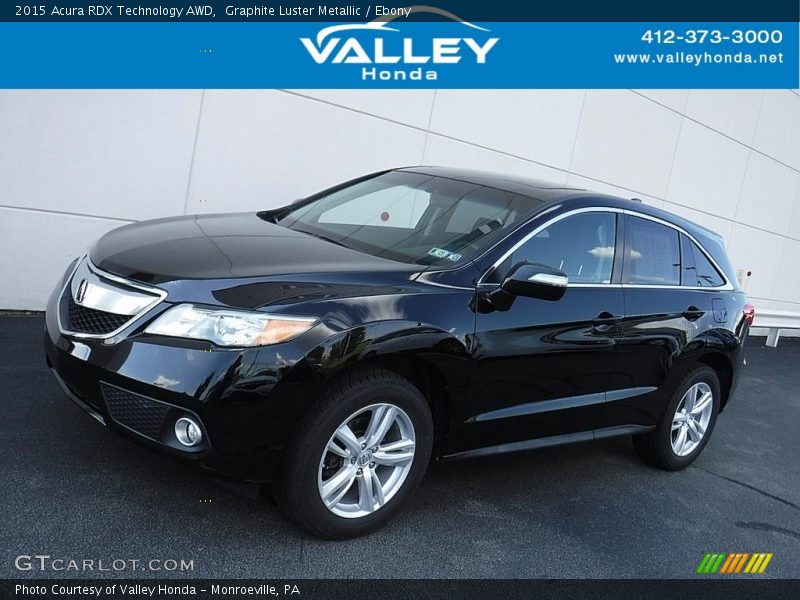 Graphite Luster Metallic / Ebony 2015 Acura RDX Technology AWD