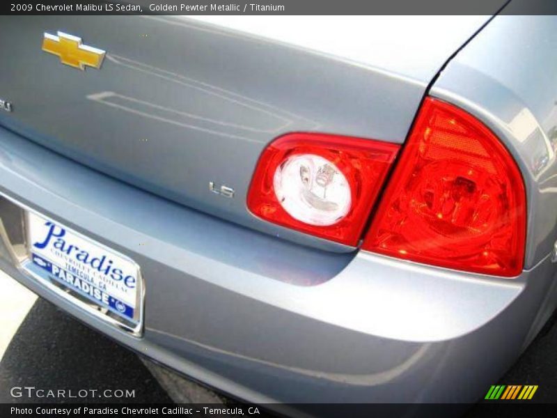 Golden Pewter Metallic / Titanium 2009 Chevrolet Malibu LS Sedan