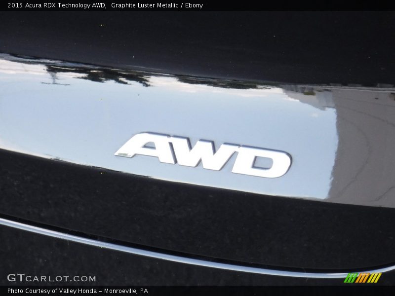 Graphite Luster Metallic / Ebony 2015 Acura RDX Technology AWD