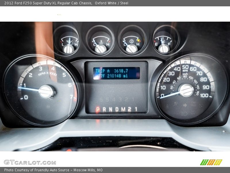 Oxford White / Steel 2012 Ford F250 Super Duty XL Regular Cab Chassis