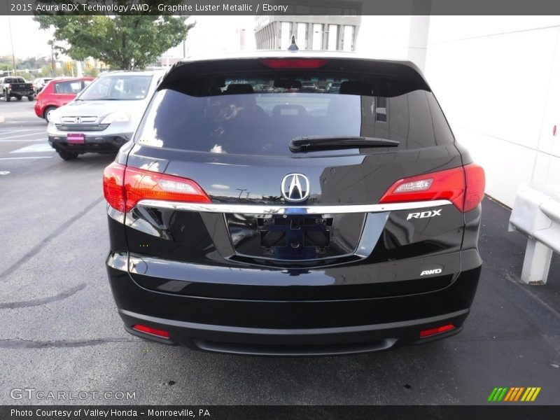 Graphite Luster Metallic / Ebony 2015 Acura RDX Technology AWD