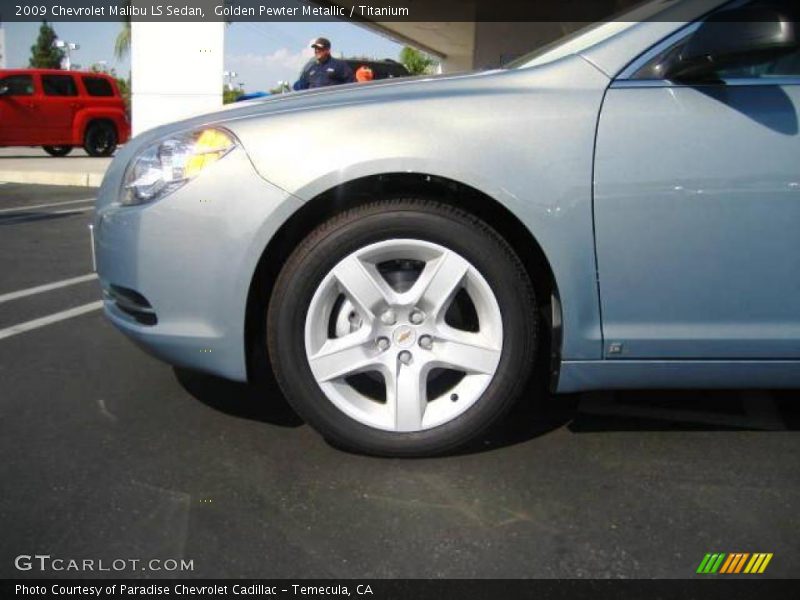 Golden Pewter Metallic / Titanium 2009 Chevrolet Malibu LS Sedan