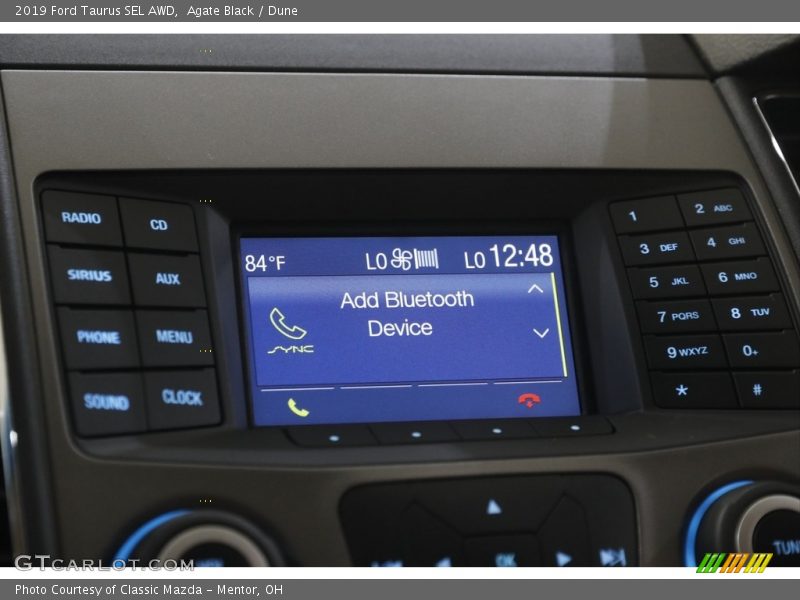 Agate Black / Dune 2019 Ford Taurus SEL AWD