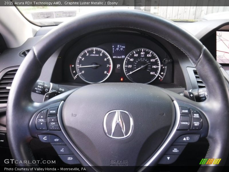 Graphite Luster Metallic / Ebony 2015 Acura RDX Technology AWD