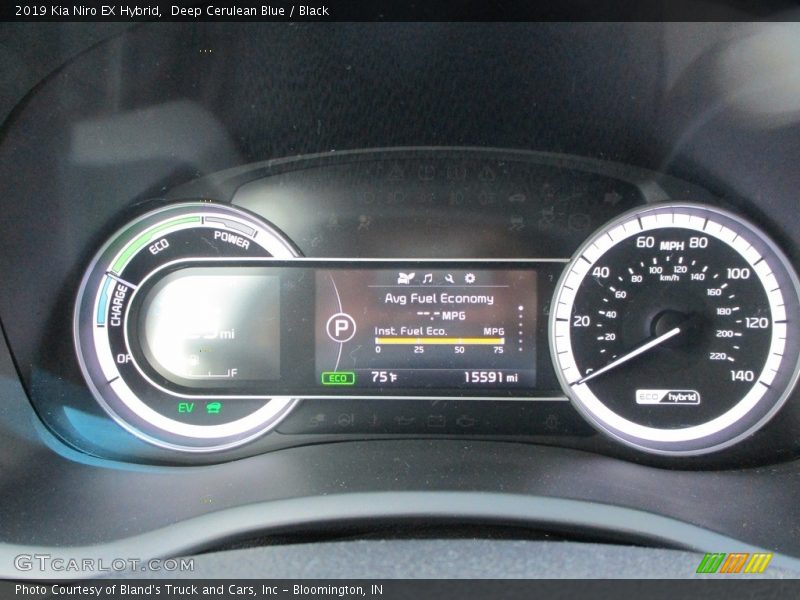 Deep Cerulean Blue / Black 2019 Kia Niro EX Hybrid