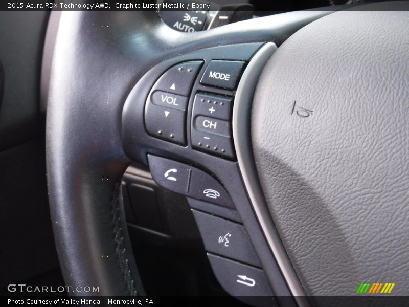 Graphite Luster Metallic / Ebony 2015 Acura RDX Technology AWD