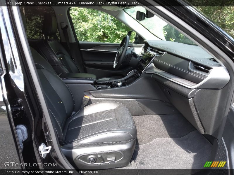 Diamond Black Crystal Pearl / Black 2021 Jeep Grand Cherokee L Limited 4x4