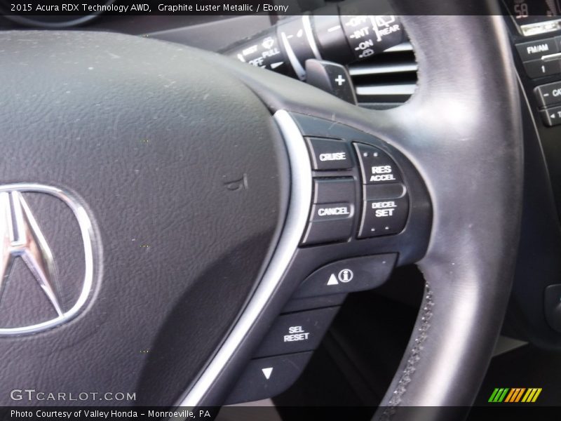 Graphite Luster Metallic / Ebony 2015 Acura RDX Technology AWD