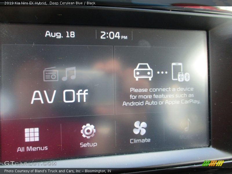 Deep Cerulean Blue / Black 2019 Kia Niro EX Hybrid