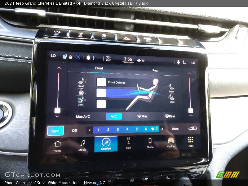 Diamond Black Crystal Pearl / Black 2021 Jeep Grand Cherokee L Limited 4x4