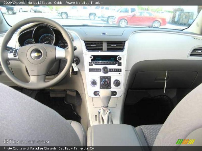 Golden Pewter Metallic / Titanium 2009 Chevrolet Malibu LS Sedan