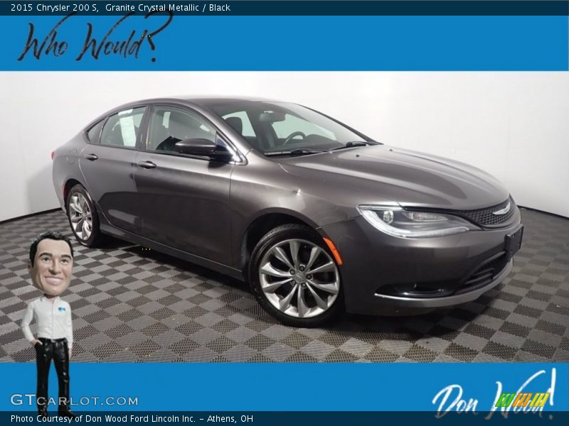 Granite Crystal Metallic / Black 2015 Chrysler 200 S