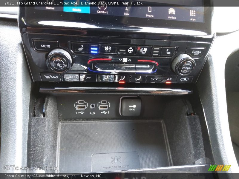 Diamond Black Crystal Pearl / Black 2021 Jeep Grand Cherokee L Limited 4x4