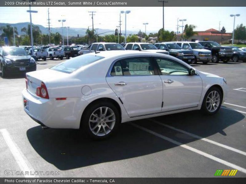 Summit White / Cocoa/Cashmere 2009 Chevrolet Malibu LTZ Sedan