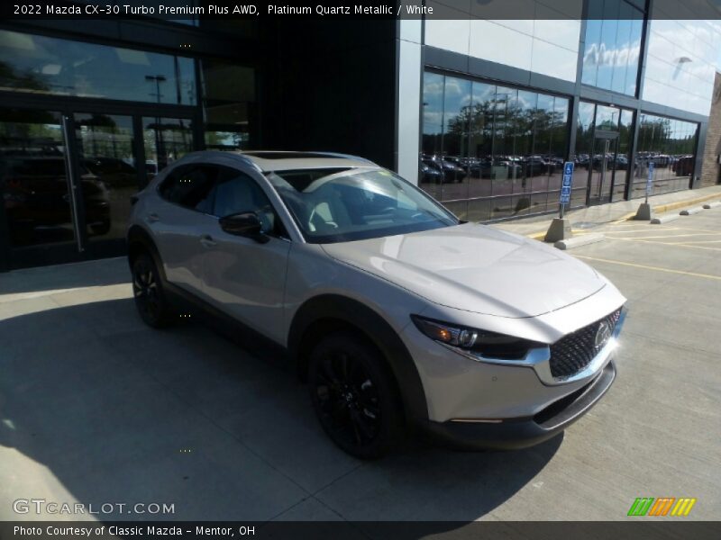 Platinum Quartz Metallic / White 2022 Mazda CX-30 Turbo Premium Plus AWD