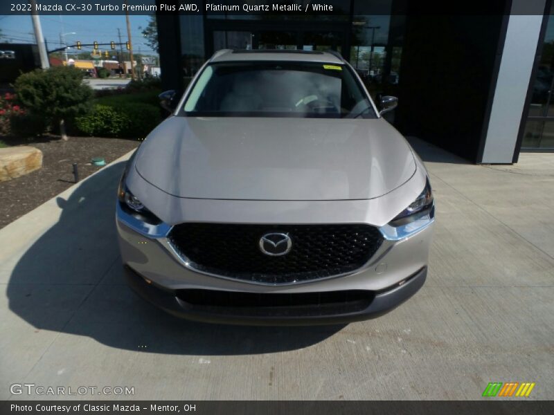 Platinum Quartz Metallic / White 2022 Mazda CX-30 Turbo Premium Plus AWD