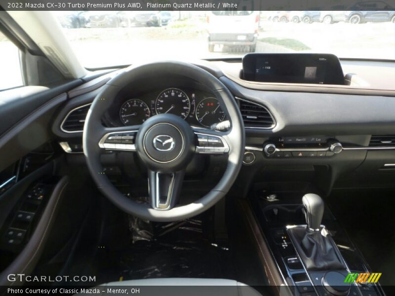 Platinum Quartz Metallic / White 2022 Mazda CX-30 Turbo Premium Plus AWD