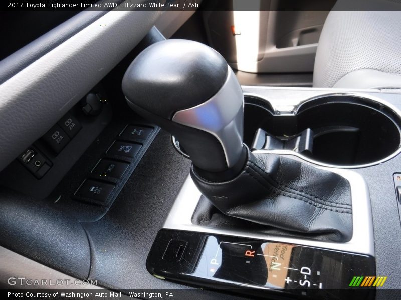 Blizzard White Pearl / Ash 2017 Toyota Highlander Limited AWD