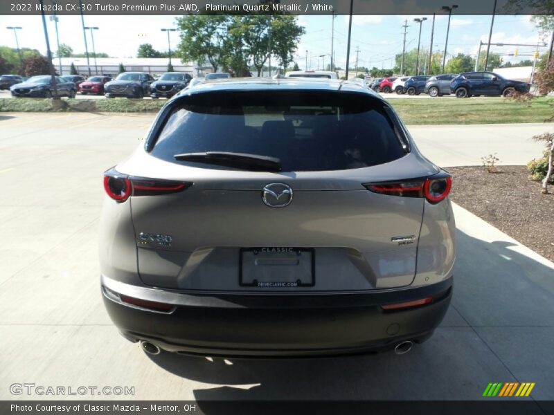Platinum Quartz Metallic / White 2022 Mazda CX-30 Turbo Premium Plus AWD