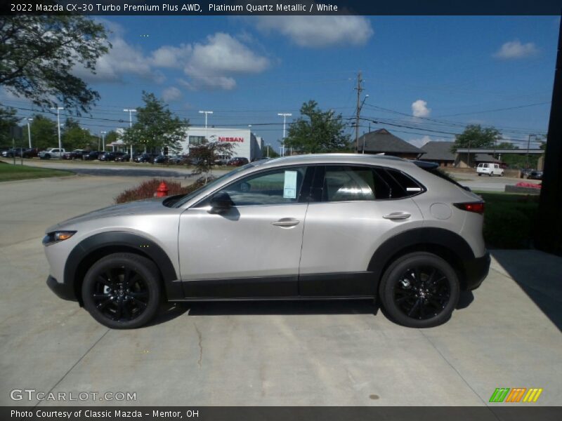 Platinum Quartz Metallic / White 2022 Mazda CX-30 Turbo Premium Plus AWD
