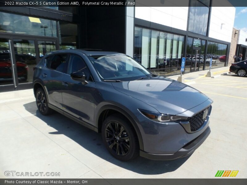 Polymetal Gray Metallic / Red 2022 Mazda CX-5 S Carbon Edition AWD