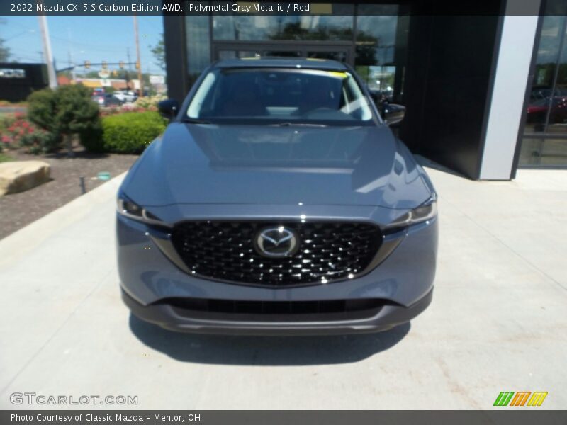 Polymetal Gray Metallic / Red 2022 Mazda CX-5 S Carbon Edition AWD
