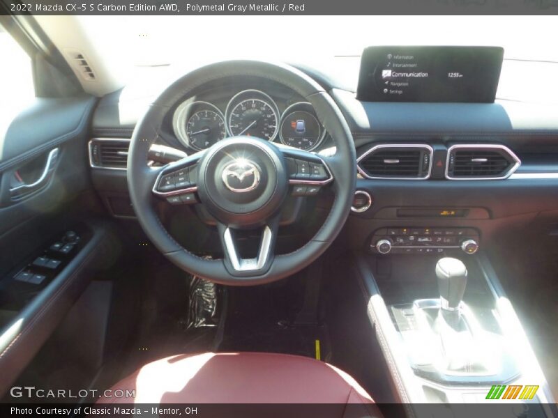 Polymetal Gray Metallic / Red 2022 Mazda CX-5 S Carbon Edition AWD