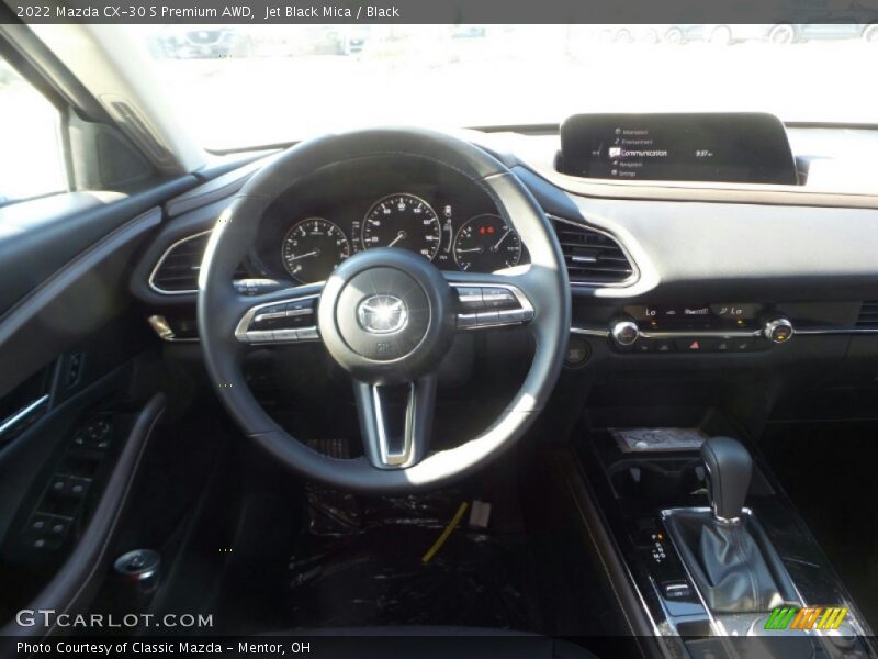 Jet Black Mica / Black 2022 Mazda CX-30 S Premium AWD