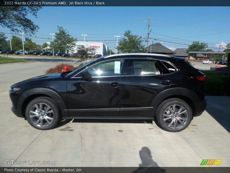 Jet Black Mica / Black 2022 Mazda CX-30 S Premium AWD