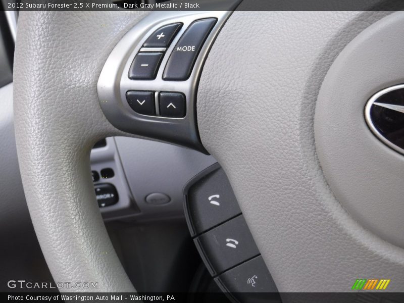 Dark Gray Metallic / Black 2012 Subaru Forester 2.5 X Premium