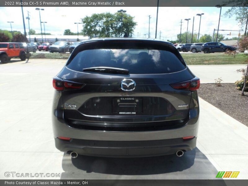 Machine Gray Metallic / Black 2022 Mazda CX-5 S Premium AWD