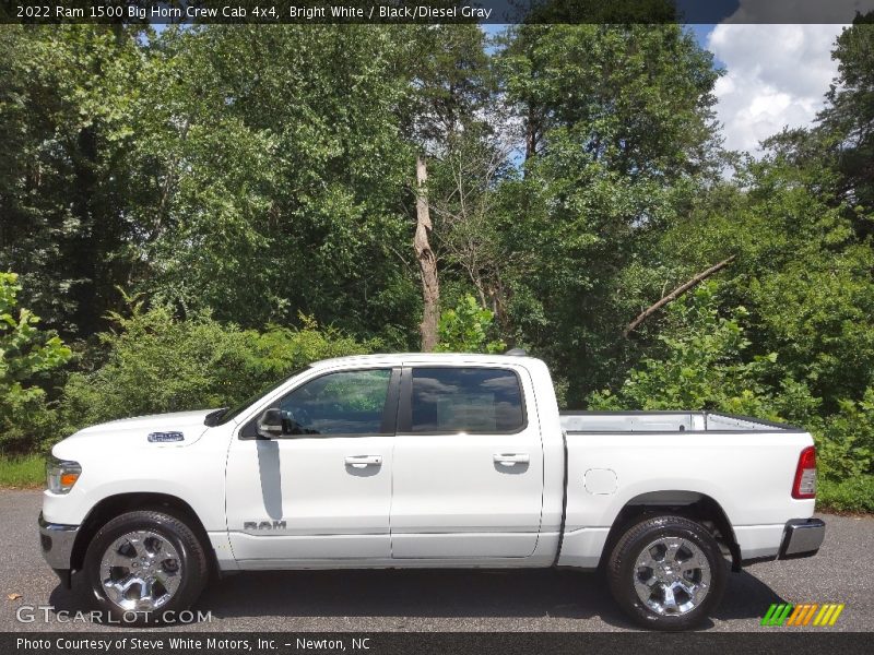Bright White / Black/Diesel Gray 2022 Ram 1500 Big Horn Crew Cab 4x4