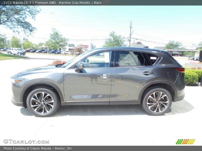 Machine Gray Metallic / Black 2022 Mazda CX-5 S Premium AWD