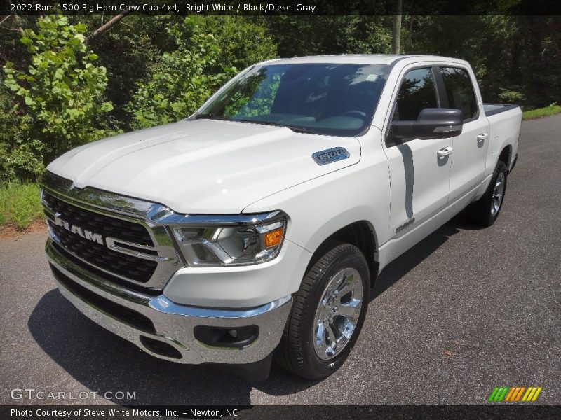 Bright White / Black/Diesel Gray 2022 Ram 1500 Big Horn Crew Cab 4x4