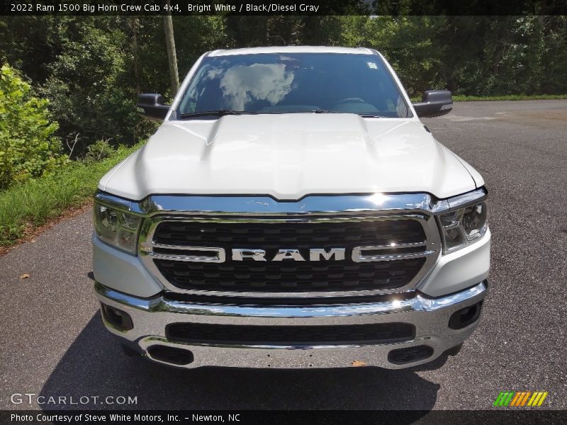 Bright White / Black/Diesel Gray 2022 Ram 1500 Big Horn Crew Cab 4x4