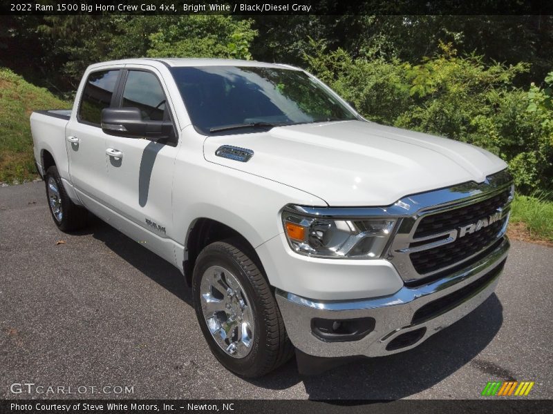 Bright White / Black/Diesel Gray 2022 Ram 1500 Big Horn Crew Cab 4x4