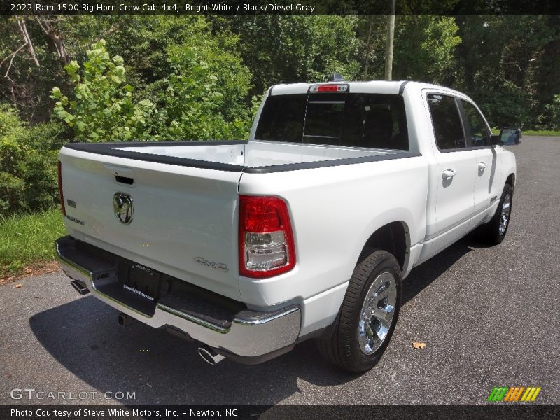 Bright White / Black/Diesel Gray 2022 Ram 1500 Big Horn Crew Cab 4x4