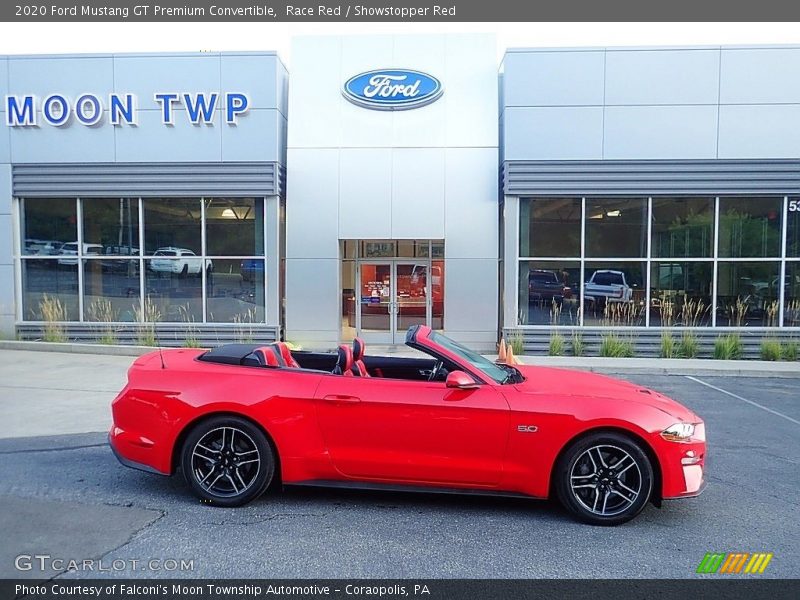 Race Red / Showstopper Red 2020 Ford Mustang GT Premium Convertible