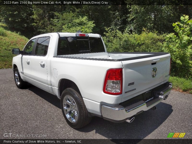 Bright White / Black/Diesel Gray 2022 Ram 1500 Big Horn Crew Cab 4x4