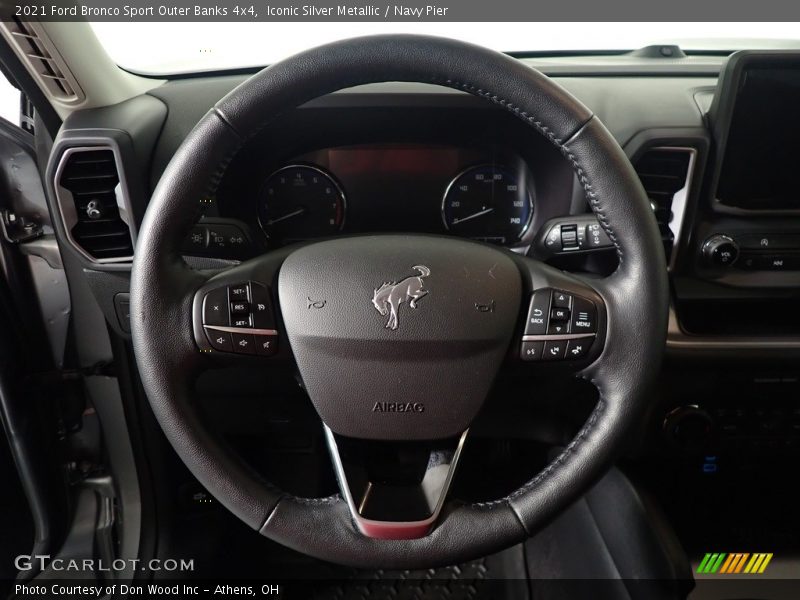 Iconic Silver Metallic / Navy Pier 2021 Ford Bronco Sport Outer Banks 4x4
