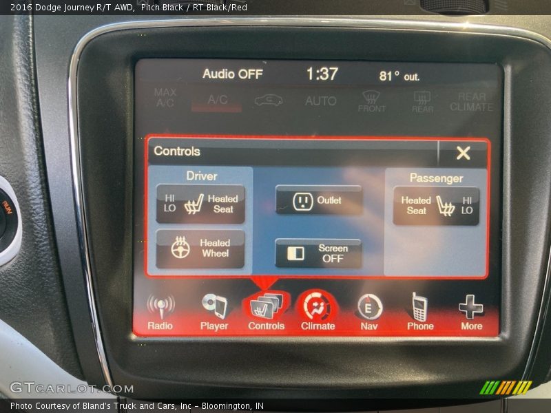 Pitch Black / RT Black/Red 2016 Dodge Journey R/T AWD